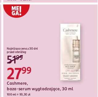 Baza serum wygładzająca spf 50+ Cashmere promocja