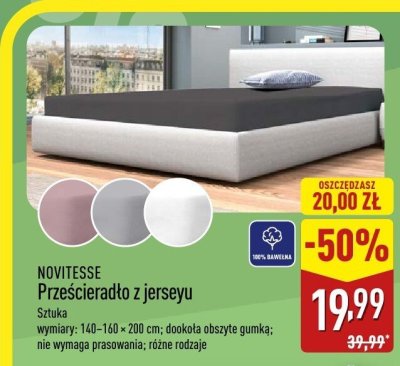 Prześcieradło z jerseyu promocja w Aldi