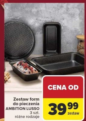Zestaw form do pieczenia AMBITION LUSSO promocja w Carrefour