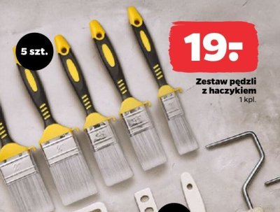 Zestaw pędzli z haczykiem promocja w Netto