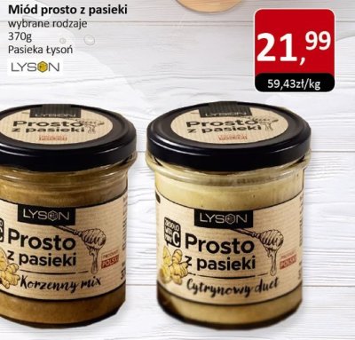 Miód prosto z pasieki wybrane rodzaje 370g promocja w Market Point
