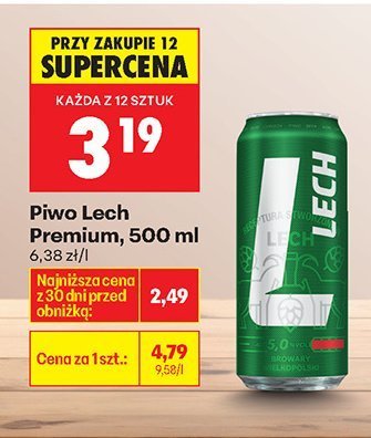 Piwo Lech Premium promocja w Biedronka