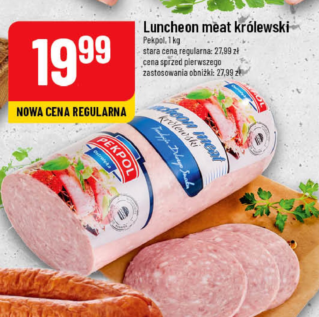Luncheon meat kr贸lewski Pekpol promocja