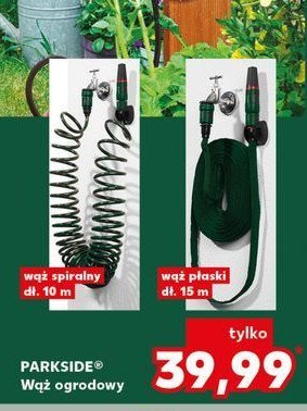Wąż ogrodowy 15 m z akcesoriami Parkside promocja