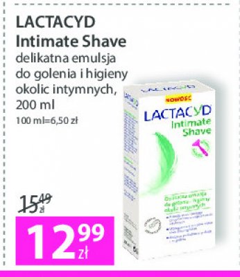 Emulsja do golenia okolic intymnych Lactacyd promocja