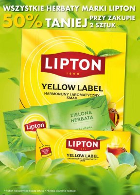 Herbata Lipton Yellow Label promocja w Dino