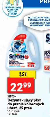 P艂yn do prania i dezynfekcji prania Clovin ii septon promocja