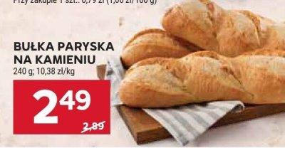 Bułka paryska na kamieniu promocja w Stokrotka