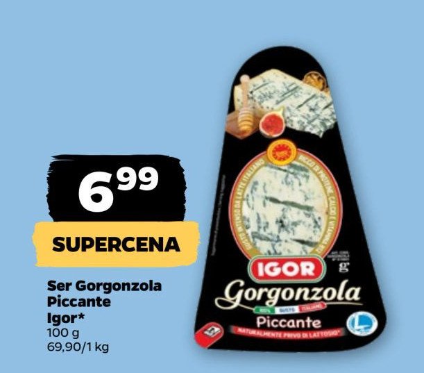 Gorgonzola piccante Igor promocja