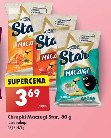 Chrupki maczugi ketchupowe Mr. snaki maczugi Star promocja