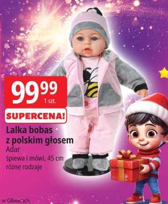 Lalka bobas z polskim głosem Adar promocja w Leclerc