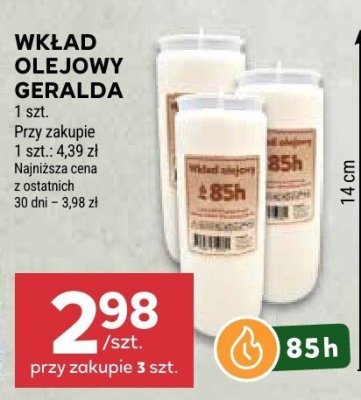 Wkład olejowy 85h promocja w Stokrotka