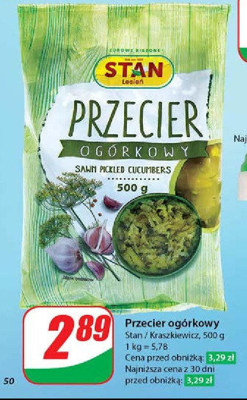 Przecier ogórkowy Stan promocja w Dino