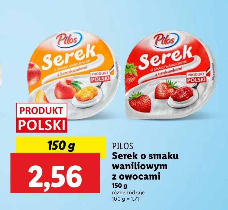 Serek z truskawkami Pilos promocja