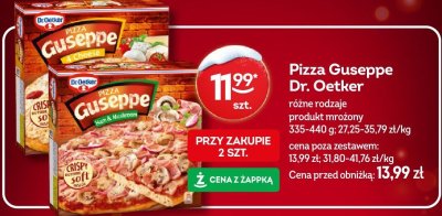 Pizza Guseppe Dr. Oetker różne rodzaje promocja w Żabka