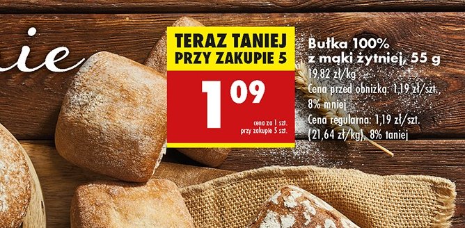 Bułka z mąki żytniej promocja