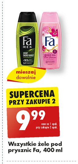 Żel pod prysznic Fa men sport energy boost promocja