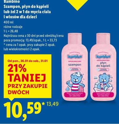 Płyn do kąpieli hipoalergiczny promocja w Lidl