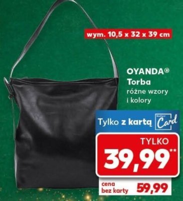 Torba różne wzory i kolory wym. 10,5 x 32 x 39 cm promocja w Kaufland