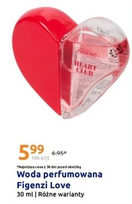 Woda perfumowana Figenzi Love Heart Club promocja w Action