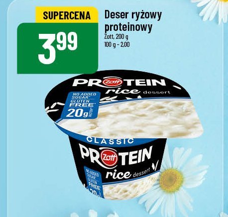 Deser ryżowy Zott protein promocja