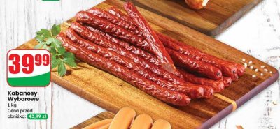 Kabanosy wyborowe Agro Rydzyna promocja w Dino