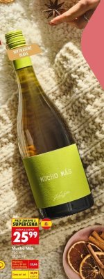 Wino Mucho Más wytrawne białe promocja w Biedronka
