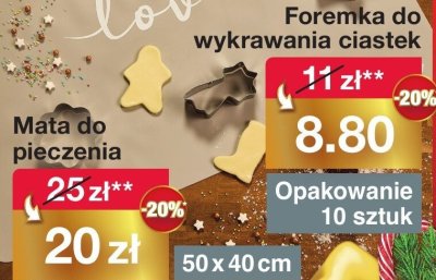 Foremka do wykrawania ciastek promocja w Woolworth