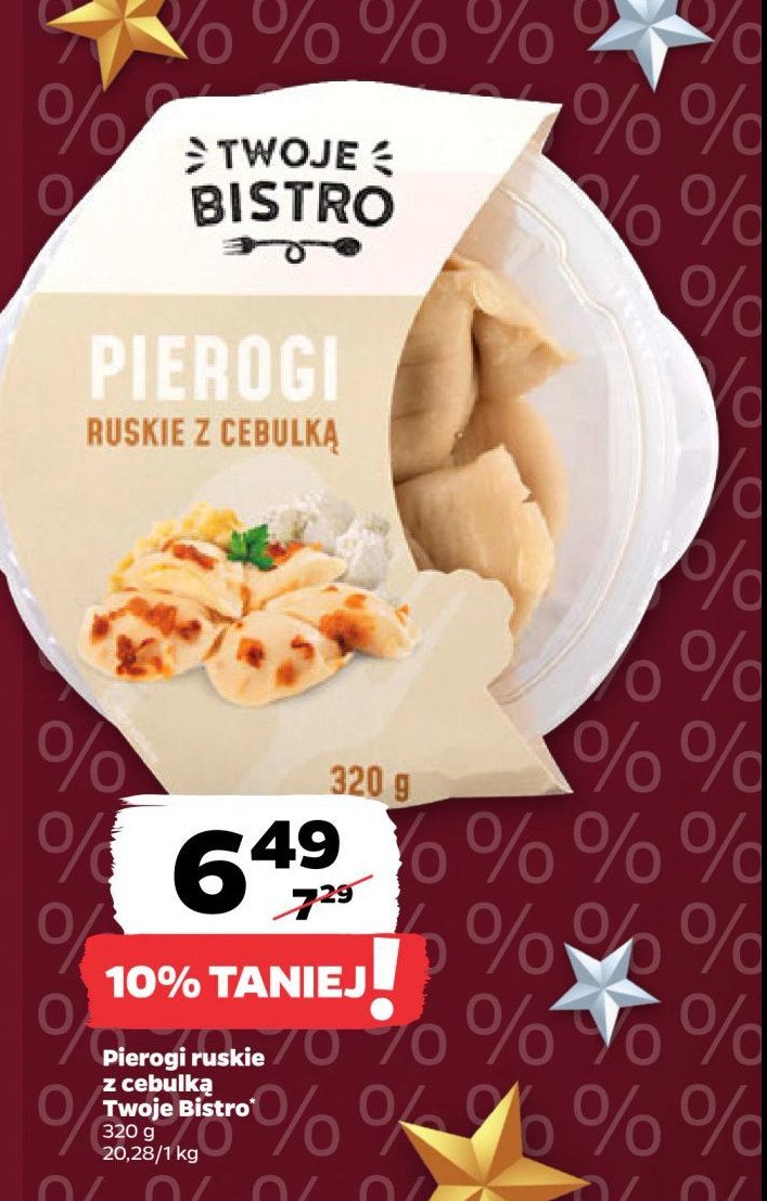 Pierogi ruskie z cebulką TWOJE BISTRO promocja w Netto