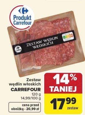 Zestaw wędlin włoskich CARREFOUR promocja w Carrefour