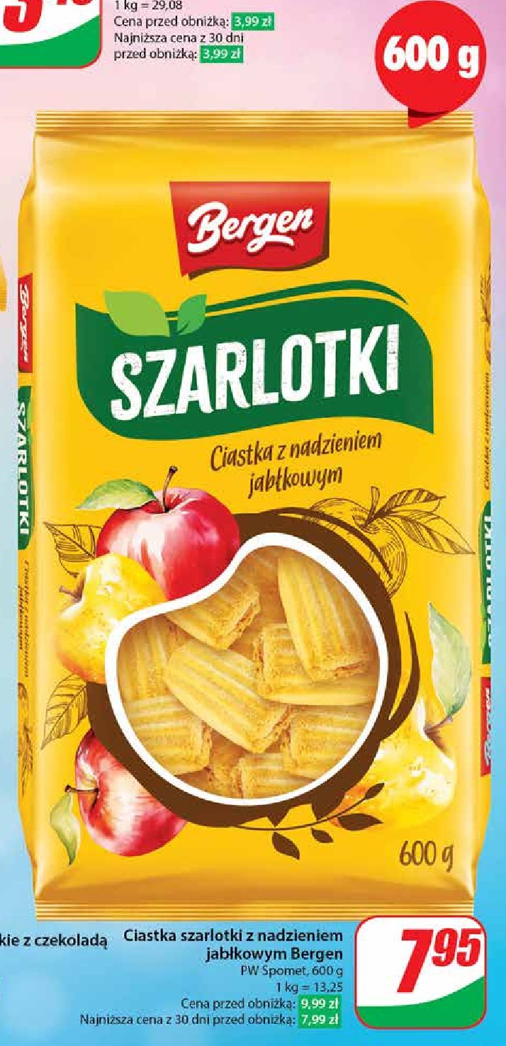 Ciastka szarlotki Bergen promocja