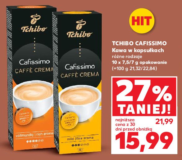 Kawa caffe crema Tchibo cafissimo Tchibo cafe promocja