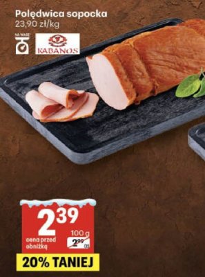 Polędwica sopocka Kabanos promocja w Delikatesy Centrum