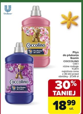 Płyn do płukania tkanin Perfume & Care różne rodzaje promocja w Carrefour