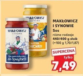 Sos pomidorowy do spaghetti Makłowicz i synowie promocja w Kaufland
