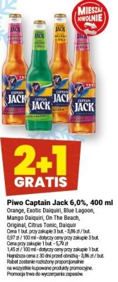 Piwo Captain Jack 6,0%, 400 ml promocja w Twój Market