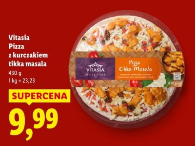 Pizza z kurczakiem tikka masala Vitasia promocja w Lidl