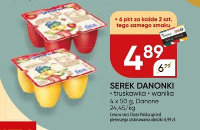 Serek Danonki truskawka wanilia Danone promocja w Chata Polska