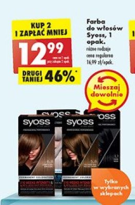 Farba do włosów 5-8 orzechowy brąz Syoss professional performance promocja