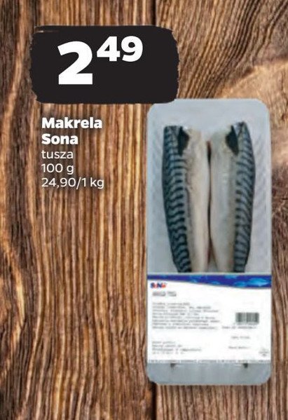 Makrela tusza Sona promocja