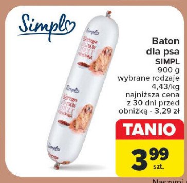 Baton dla psa drób Simpl promocja