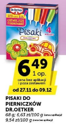 Pisaki do pierniczków Dr.Oetker promocja w ABC
