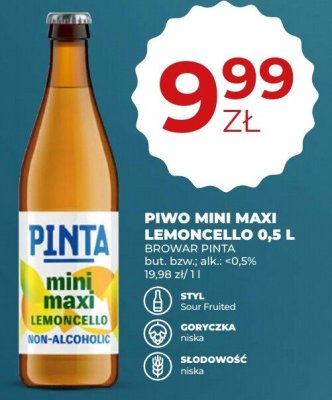 Piwo Mini Maxi Lemoncello 0,5 L promocja w Duży Ben
