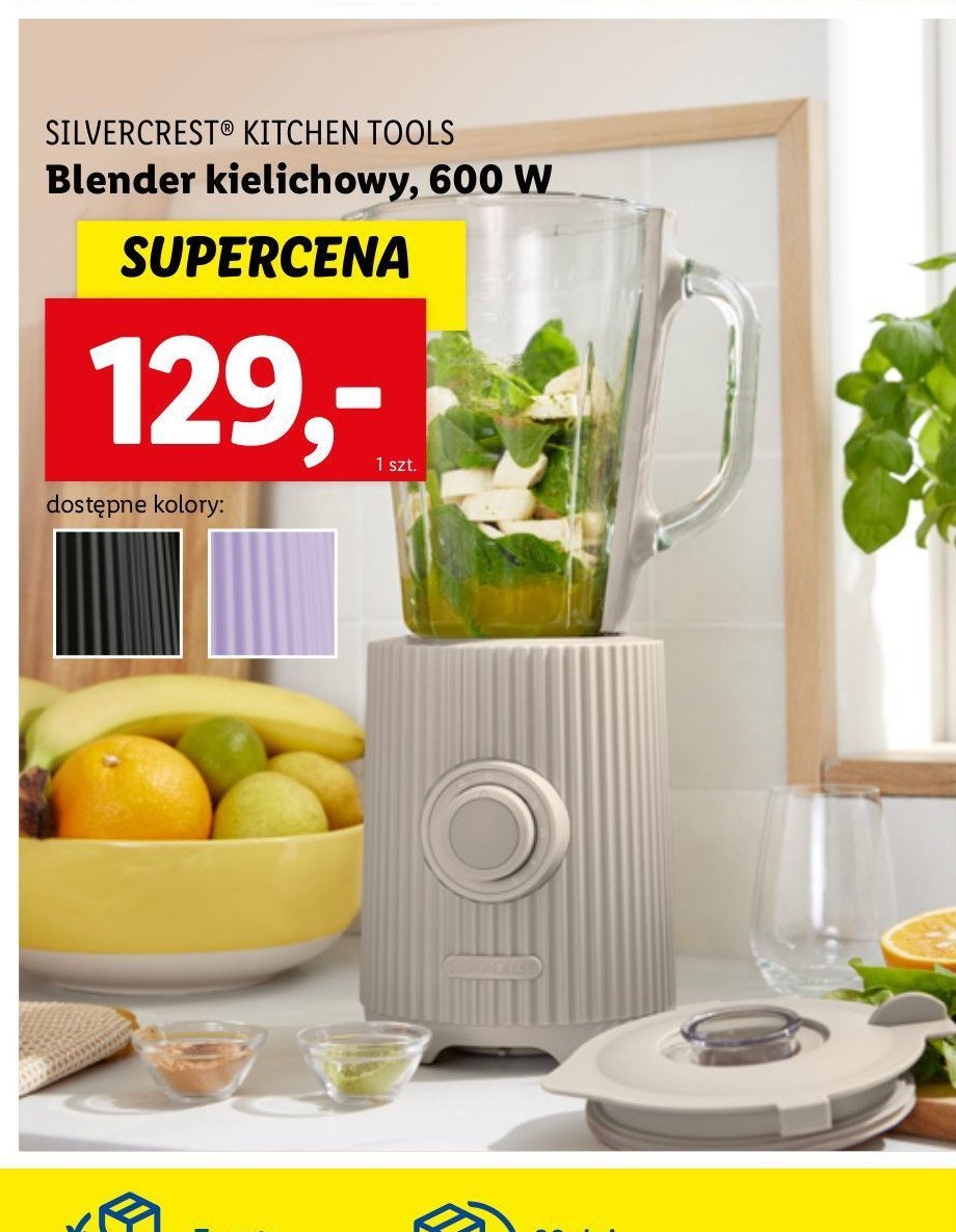 Blender kielichowy 600 w Silvercrest promocja w Lidl