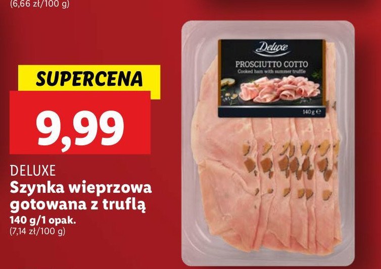 Szynka prosciutto cotto z truflami Deluxe promocja