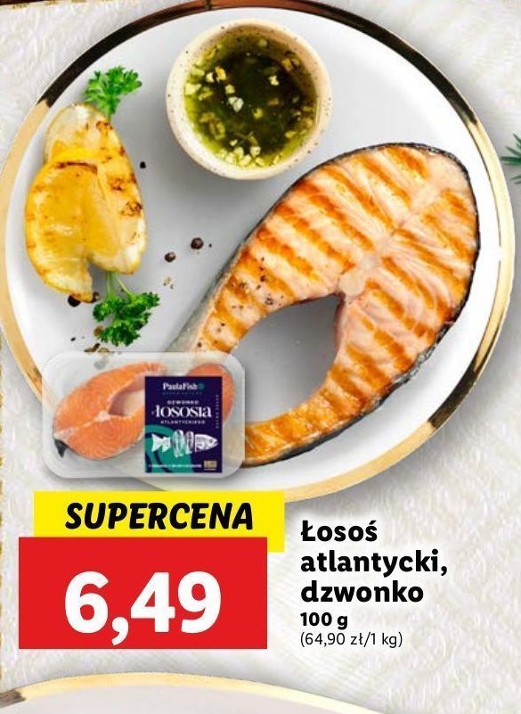 Łosoś atlantycki dzwonko Paula fish promocja w Lidl