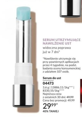 Serum do ust utrzymujące nawilżenie ust promocja w AVON