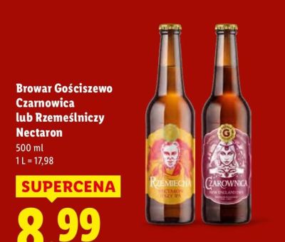 Piwo Browar Gościszewo Czarnowica promocja w Lidl