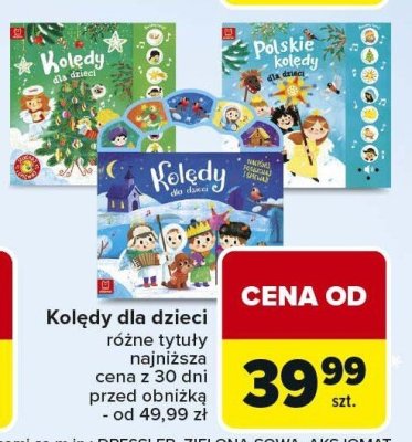 Kolędy dla dzieci różne tytuły promocja w Carrefour
