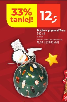 Mydło w płynie all'Aura promocja w Dealz